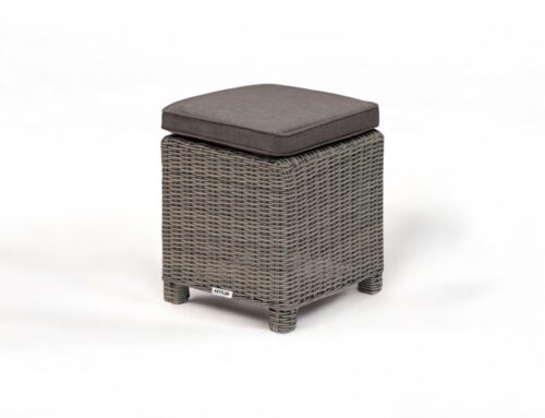Ottoman palma mimbre rattan/beige